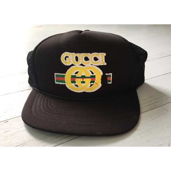 🛑SOLD🛑 Vintage Bootleg Gucci Trucker Hat - Picture 2 of 5